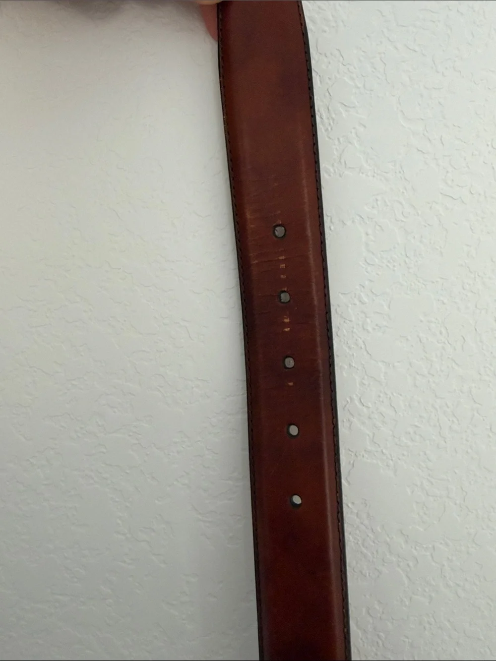 Magnanni Men's Leather Belt in Cognac Brown size 32